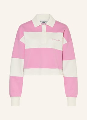 Marc O'polo Denim Rugbyové Tričko růžová / bílá