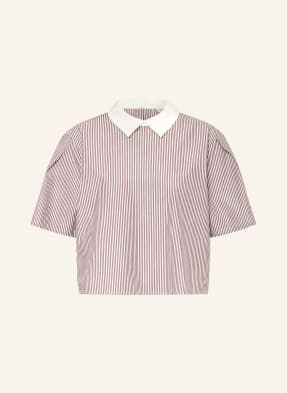 Marc O'polo Denim Blůza hnědá / bílá