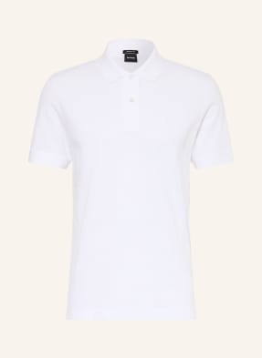 Boss Piqué-Poloshirt Pallas Regular Fit weiss