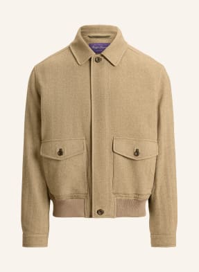 Ralph Lauren Purple Label Kašmírová Bunda olivová