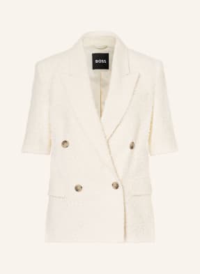 Boss Tweed-Blazer Jaleto weiss