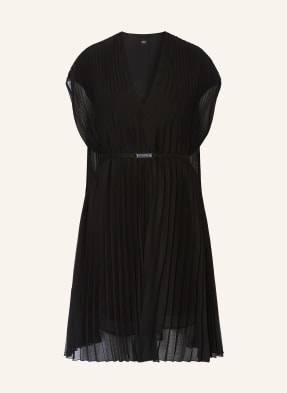 Boss Cocktailkleid Mit Plissees schwarz