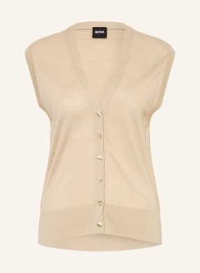 Boss Strickweste Fumi beige
