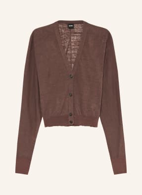 Boss Strickjacke Farcisox Aus Leinen braun