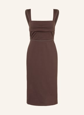 Boss Jerseykleid Drapera braun