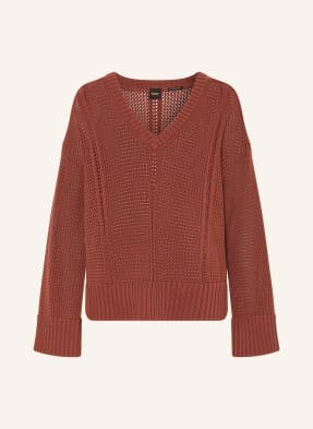 Boss Oversized-Pullover Fevran rot