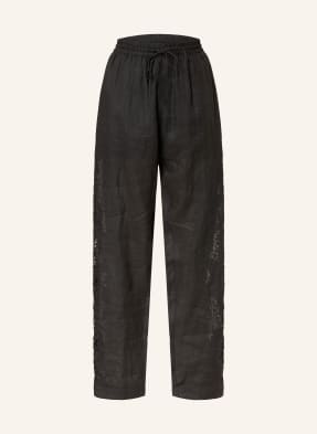 Boss Marlenehose Trika Mit Spitze schwarz
