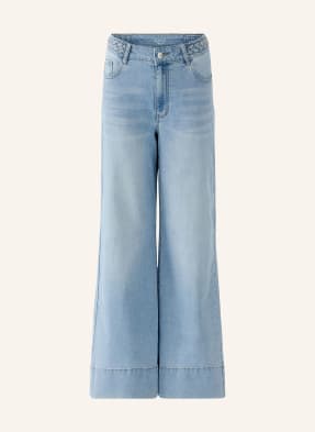 Oui Džíny Se Širokými Nohavicemi 5300 blue denim