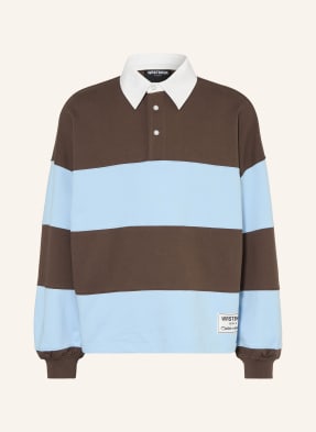 Wrstbhvr Sweat-Rugbyové Tričko Geri tmavě modrá / hnědá / bílá
