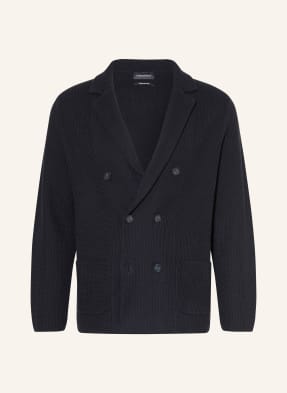 Strokesman's Pletené Sako Regular Fit tmavě modrá