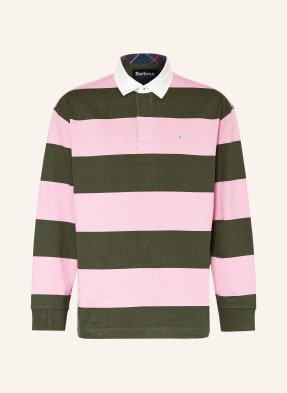 Barbour Rugbyové Tričko Broome růžová / khaki