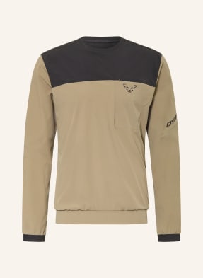 Dynafit Dlouhé Rukávy Traverse Dynastretch khaki / černá