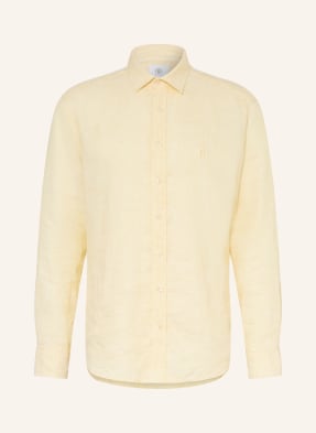Bogner Lněná Košile Timi Regular Fit tmavě žlutá