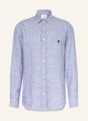 Bogner Lněná Košile Timi Regular Fit modrá / bílá