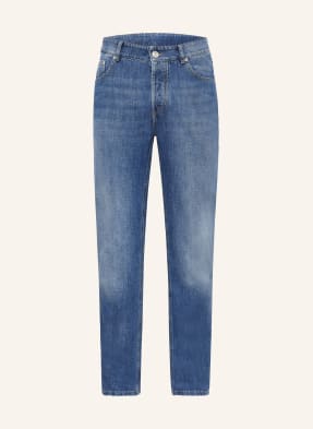 Brunello Cucinelli Džíny Traditional Fit c1471 denim medio old