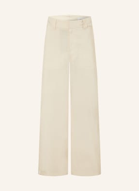Lemaire Hedvábné Kalhoty Regular Fit bg235 oat milk