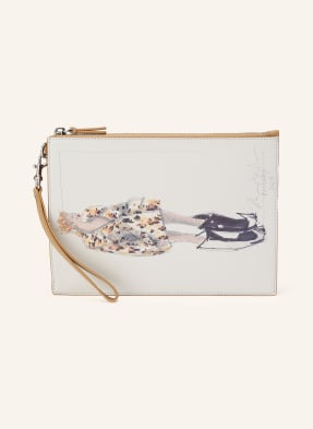 Marc Jacobs Pouch The Runway Illustration Wristlet beige