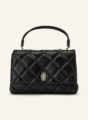 Marc Jacobs Taška Přes Rameno The Slim Dual Chain Quilted černá / stříbrná