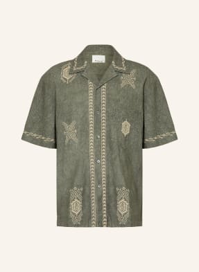 Isabel Marant Resortová Košile Zekim Comfort Fit khaki / krémová