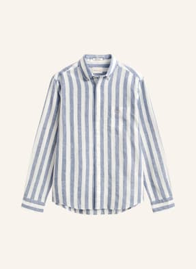 Gant Hemd Regular Fit Mit Leinen blau