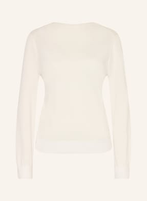 Boss Pullover Fasebackardi Mit Seide weiss