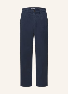 Barbour Kalhoty Cotton Regular Fit tmavě modrá