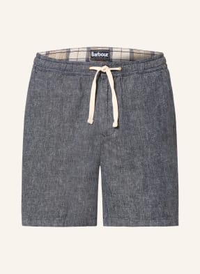 Barbour Šortky Stillwater S Lnem tmavě modrá