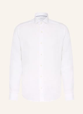 Eton Lněná Košile Casual Fit bílá