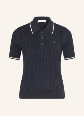 Lacoste Strick-Poloshirt blau