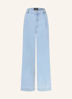 7 For All Mankind Wide Leg Jeans Hana blau