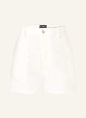 7 For All Mankind Džínové Šortky lni white