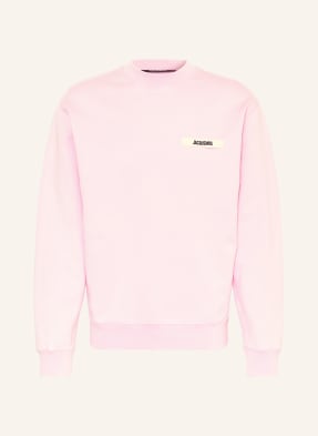 Jacquemus Mikina Le Sweatshirt Gros Grain růžová