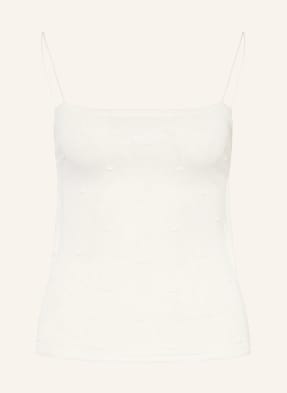 Jacquemus Pletený Top La Maille Plumetis režná