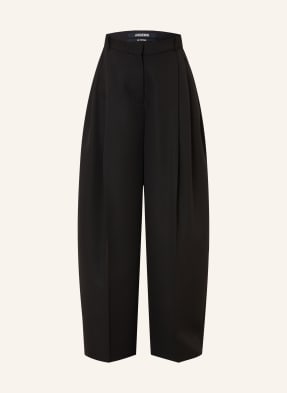 Jacquemus Kalhoty Marlene Le Pantalon D'homme černá