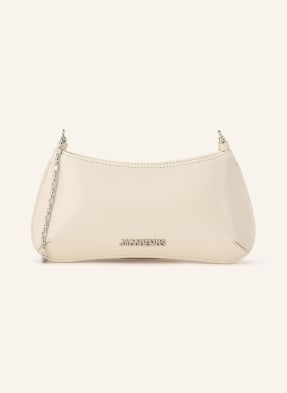 Jacquemus Schultertasche Le Petit Bisou Chaine weiss