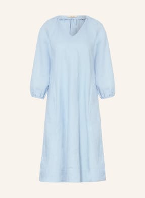 Lilienfels Leinenkleid Mit 3/4-Arm blau