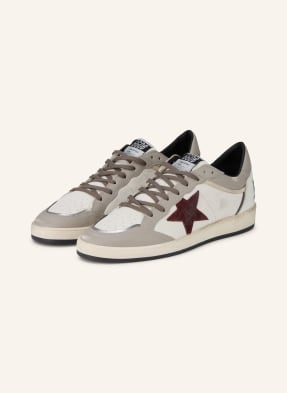 Golden Goose Tenisky Ball Star šedá / tmavě červená / bílá