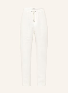 Agnona Lněné Chino Kalhoty Regular Fit bílá