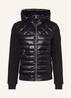 Mackage Peřová Bunda Fletcher Z Kombinace Materiálů černá