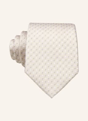 Prince Bowtie Kravata krémová / světle šedá / bílá