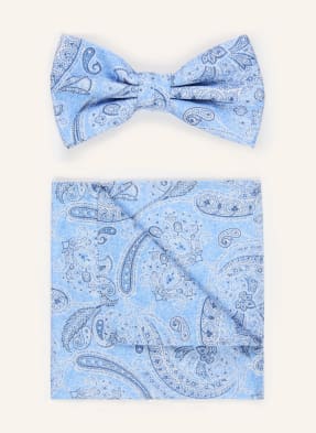 Prince Bowtie Sada: Motýlek A Kapesník tmavě modrá / modrá / bílá