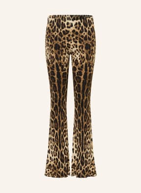 Dolce & Gabbana Kalhoty světle hnědá / tmavě hnědá / hnědá