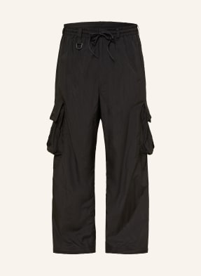 Y-3 Cargové Kalhoty Nylon Wired Loose Fit černá / bílá