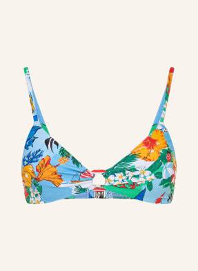 Seafolly Bralette Bikiny Viva Vacation tmavě modrá / oranžová / zelená