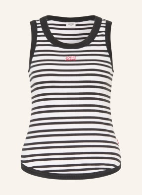 Joop! Jeans Top Tiani černá / bílá