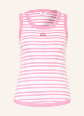 Joop! Jeans Top Tiani růžová / bílá