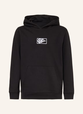 Vans Mikina S Kapucí černá / bílá