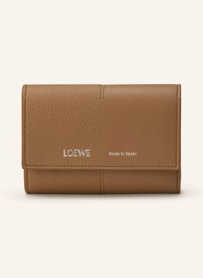 Loewe Geldbörse Duet Small Vertical braun