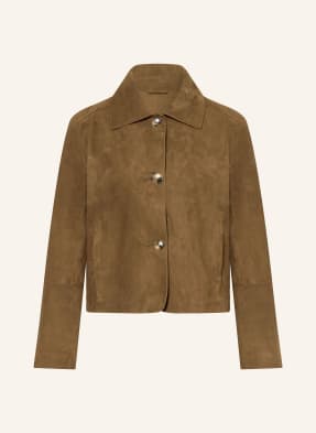 Darling Harbour Lederjacke braun
