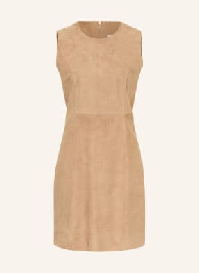 Mrs & Hugs Lederkleid beige